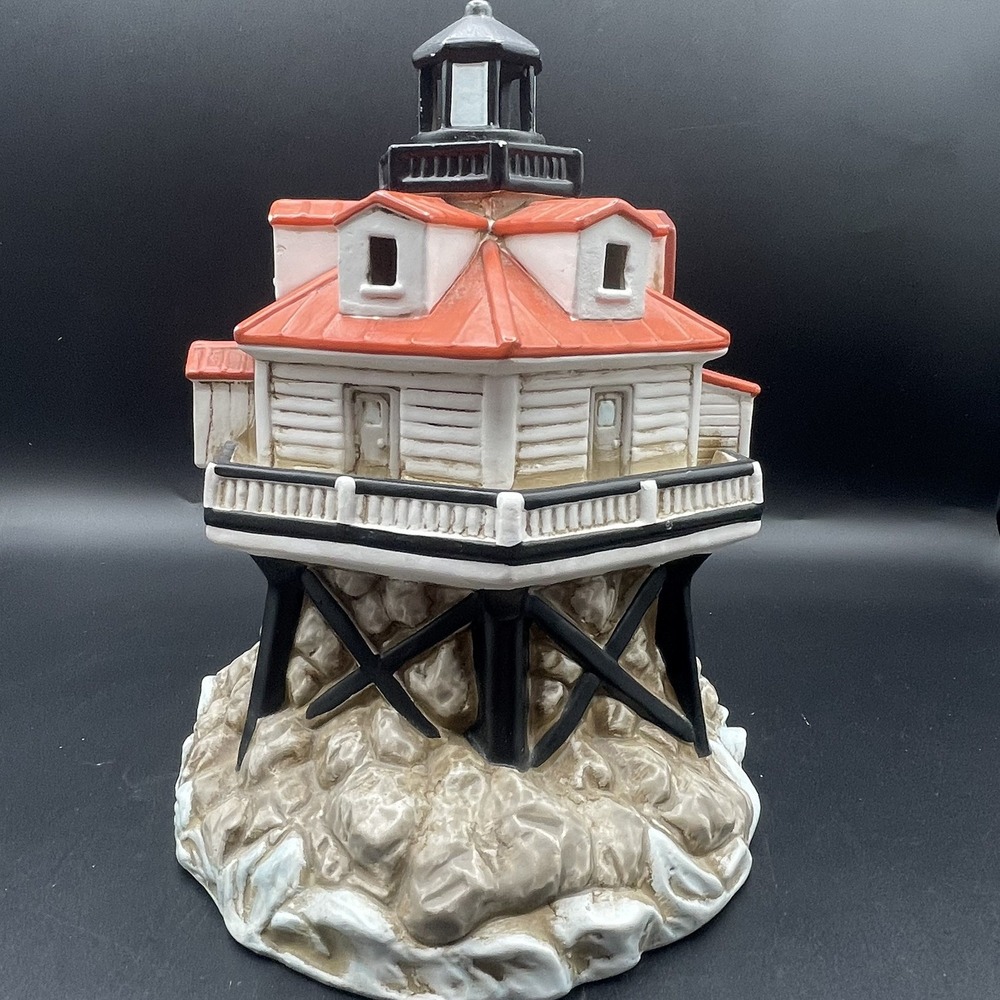 Lighted Thomas Point Maryland 1875 LEFTON Lighthouse  #10107